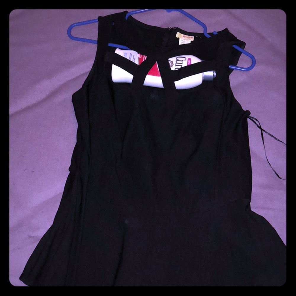 Cage style peplum top